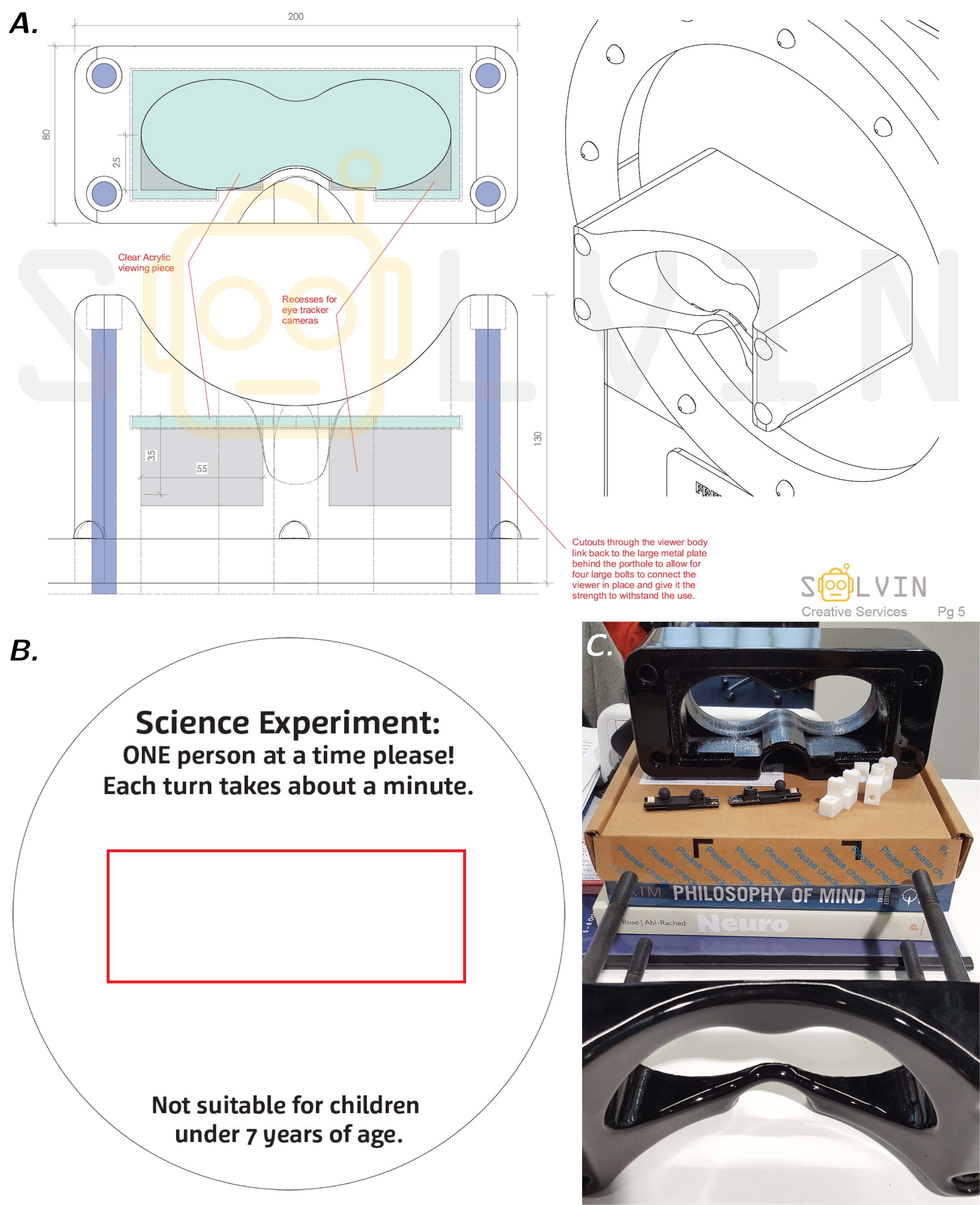 Additional details on the improvements made to the viewing port of the exhibit